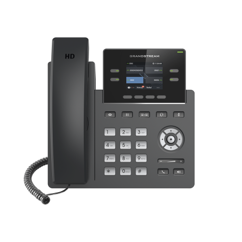 Teléfono IP Grado Operador, 4 líneas SIP GRP-2612P