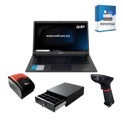 Kit Punto De Venta Completo, Nuevo Laptop GHIA Libero, Incluye software